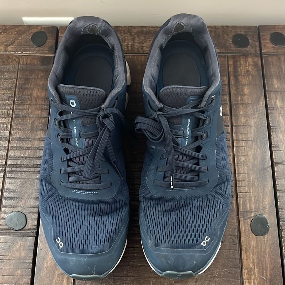 On Cloud Men's Running Midnight Navy Sneakers Size: 11.5 - Picture 4 of 12